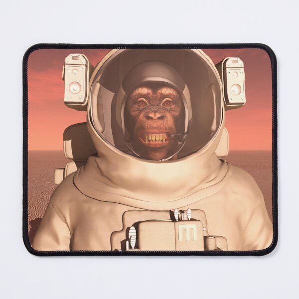 Item preview, Chimpanzee in a space suit on Mars designed and sold by MIRO3D.
