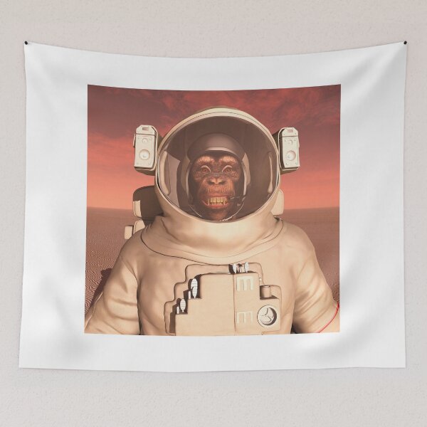 Item preview, Chimpanzee in a space suit on Mars designed and sold by MIRO3D.