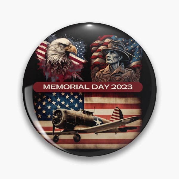 Artikelvorschau, Memorial Day : USA 2023 entworfen und verkauft von MTJ-Mushrooms.