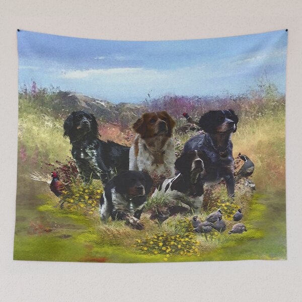Item preview, French Brittany , Bird hunting  designed and sold by TammyHunterArt.