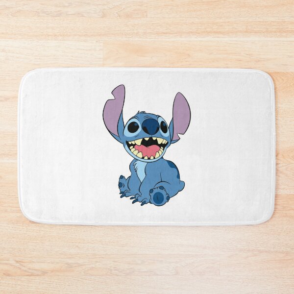 We Love Stitch Cartoon Character Shower Curtain,Bath Mats Rugs Ver2 .