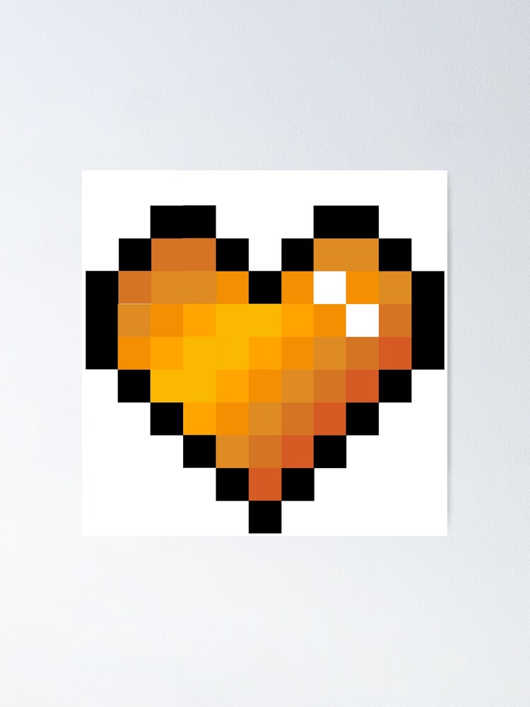 Pixel Heart Acrylic Blank