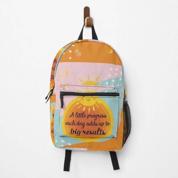 Item preview, A little progress each day adds up to big results motivational quote designed and sold by illustratiff.
