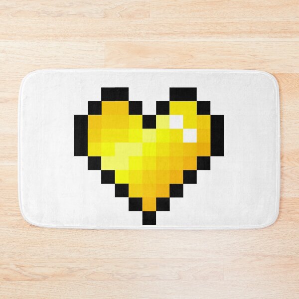 Item preview, Yellow Pixel Heart designed and sold by Kawaii-Crafts.
