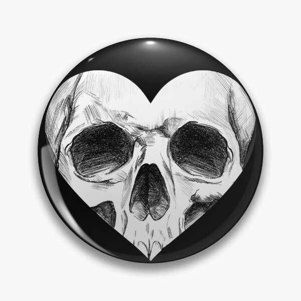 Item preview, Heart-shaped frontal skull. designed and sold by Nyctophiles.