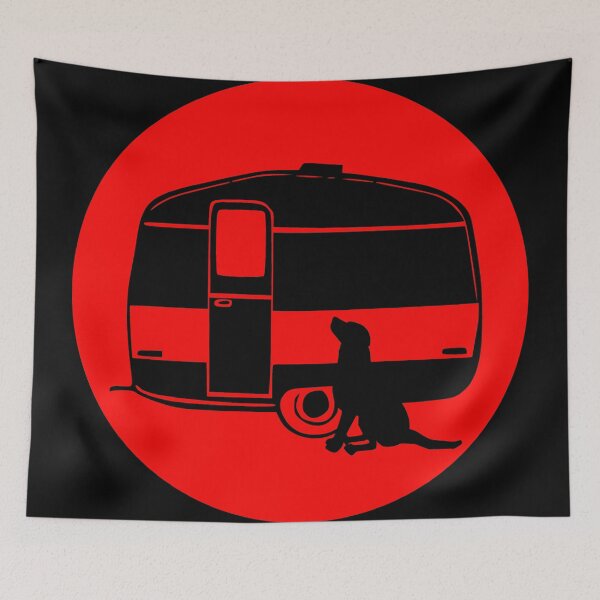 Item preview, ALL YOU NEED A DOG A CARAVAN RED designed and sold by Marni Scofidio Desi9ns.
