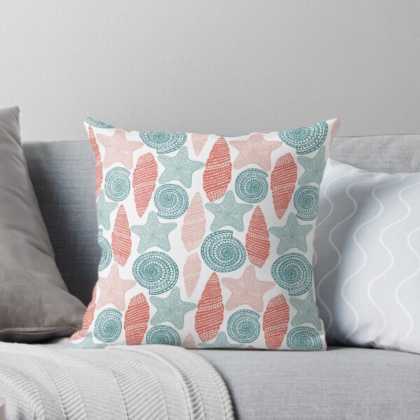 Item preview, Tender graphic pattern with shells and starfishes designed and sold by Daria Heaney.