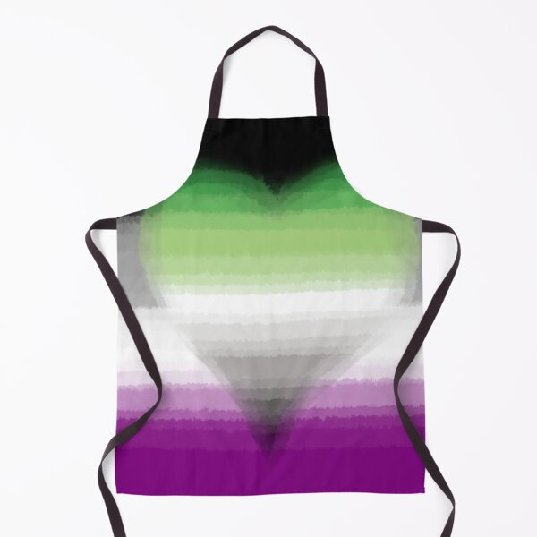 Aperçu de l'œuvre Watercolor Asexual Aromantic Pride Flag créée et vendue par Sum-Thangs.