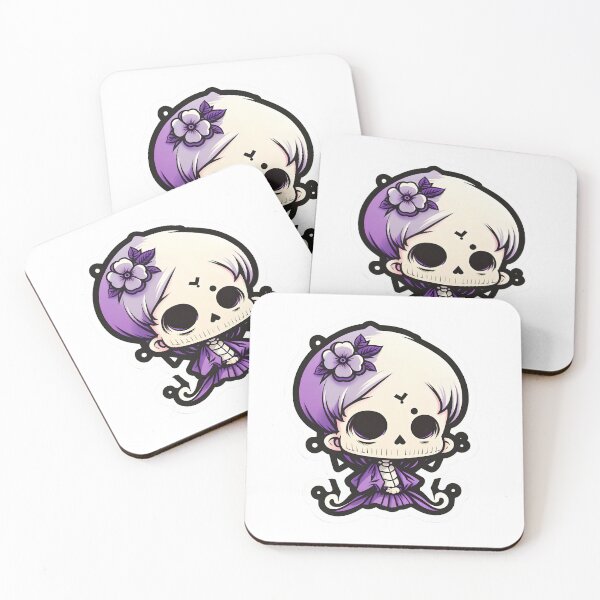 Item preview, Cute Chibi Skeleton SkullGirl designed and sold by RoboRembrandt.