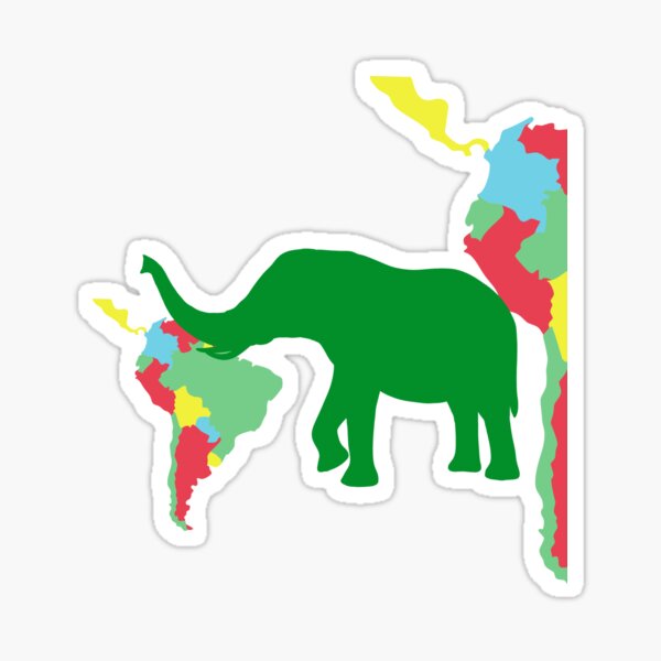 ELephants , africa, save the elephants , collage Sticker