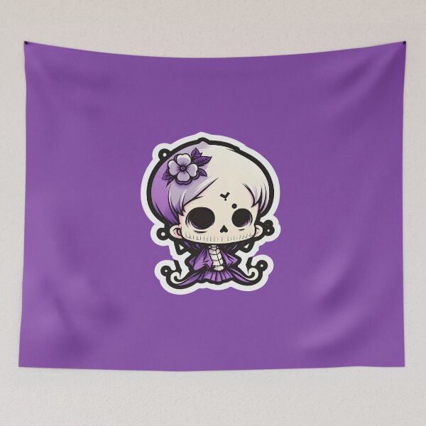 Item preview, Cute Chibi Skeleton SkullGirl designed and sold by RoboRembrandt.