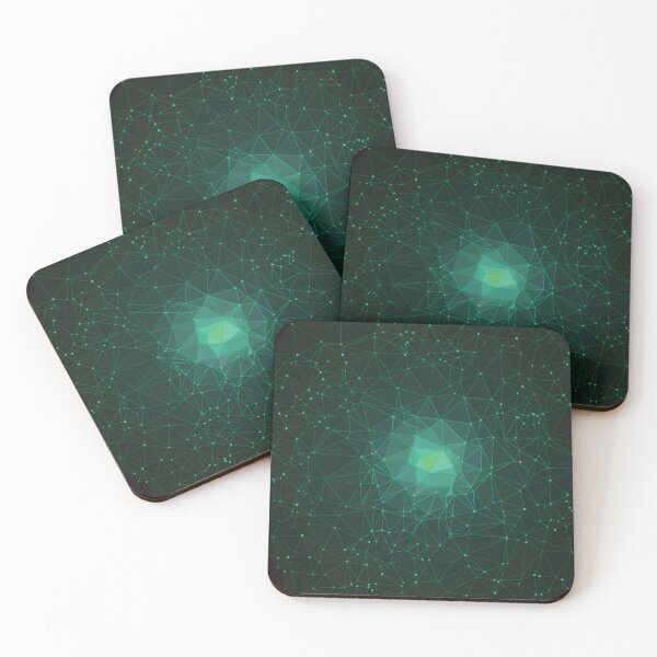 Item preview, Abstract Low Poly With Green Color  designed and sold by JenTrinhArt.