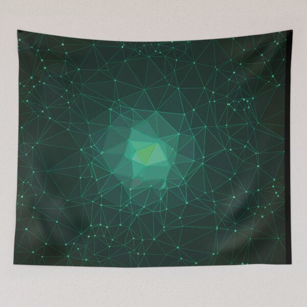 Item preview, Abstract Low Poly With Green Color  designed and sold by JenTrinhArt.