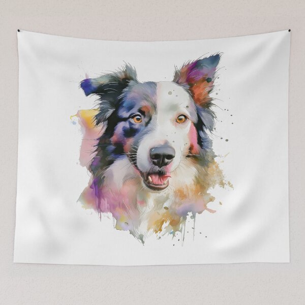Aperçu de l'œuvre Mode Border Collie | Border Collie coloré | Border Collie Art créée et vendue par henrique37.