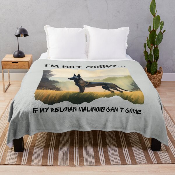 Item preview, Belgian Malinois Watercolor I'm Not Going if My Dog Can't Come designed and sold by Print-A-Joke.