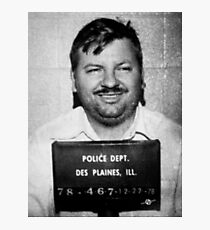 John Wayne Gacy Mug Shot 1980 Black And White Photographic Print