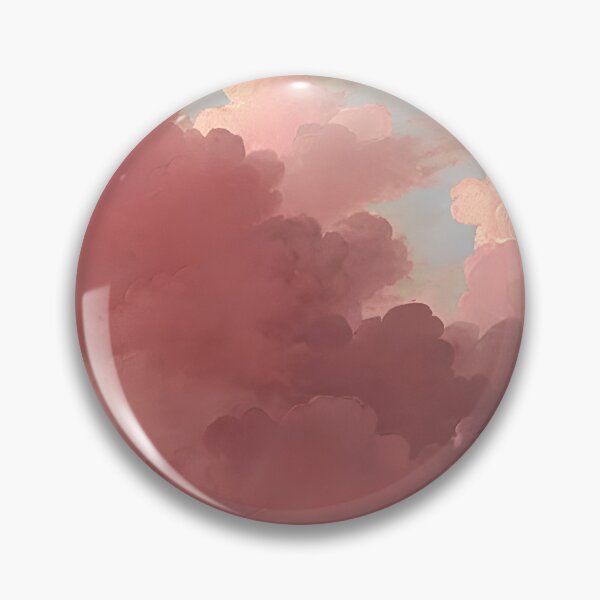 Item preview, Abstract Shadowy Pink Clouds Against Light Blue Sky in Baroque Painting Style designed and sold by cvt01.