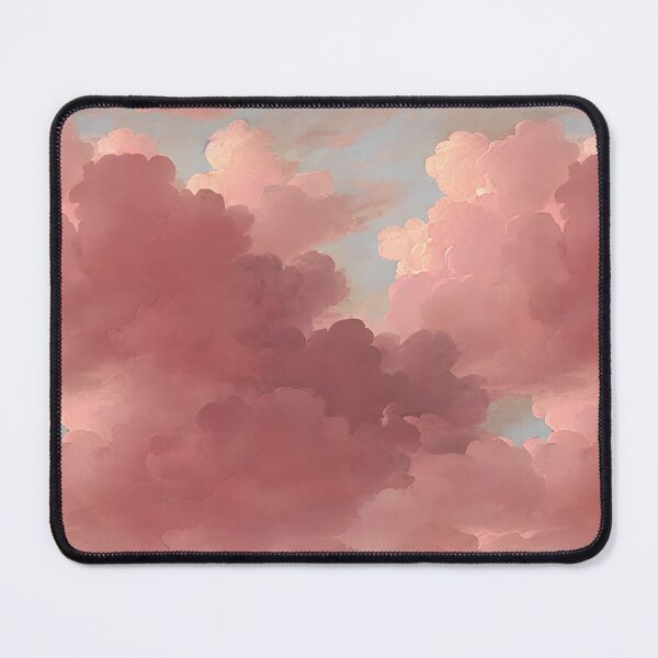 Item preview, Abstract Shadowy Pink Clouds Against Light Blue Sky in Baroque Painting Style designed and sold by cvt01.