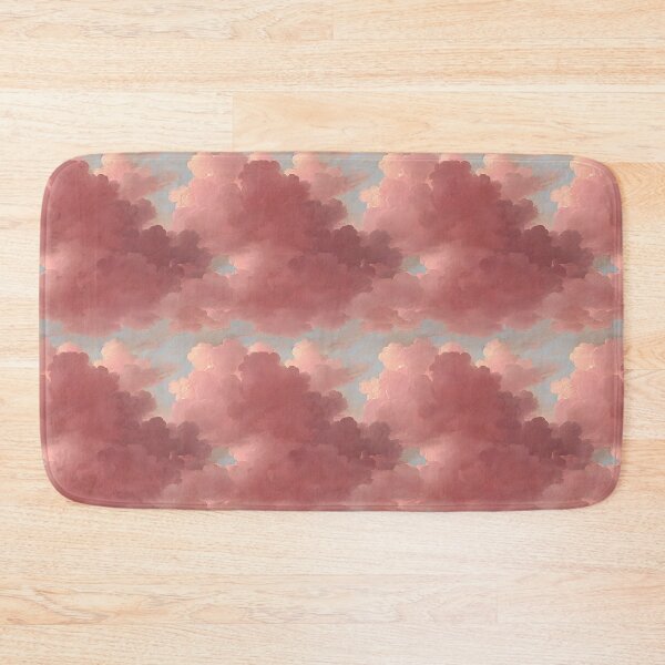 Item preview, Abstract Shadowy Pink Clouds Against Light Blue Sky in Baroque Painting Style designed and sold by cvt01.