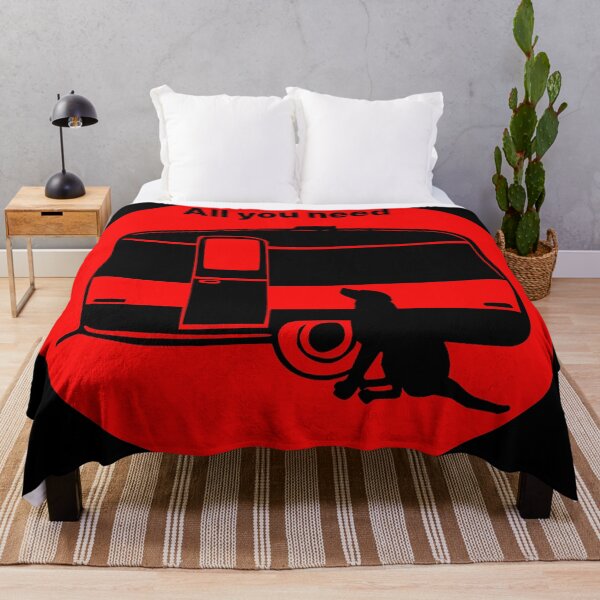 Item preview, ALL YOU NEED A DOG A CARAVAN RED2 designed and sold by Marni Scofidio Desi9ns.