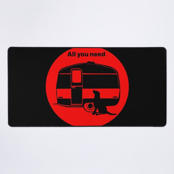 Item preview, ALL YOU NEED A DOG A CARAVAN RED2 designed and sold by Marni Scofidio Desi9ns.