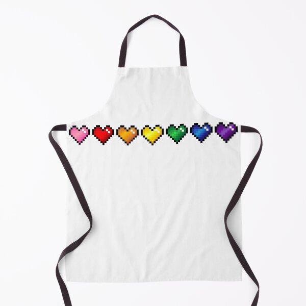 Item preview, Rainbow pixel hearts designed and sold by Kawaii-Crafts.