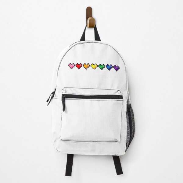Item preview, Rainbow pixel hearts designed and sold by Kawaii-Crafts.