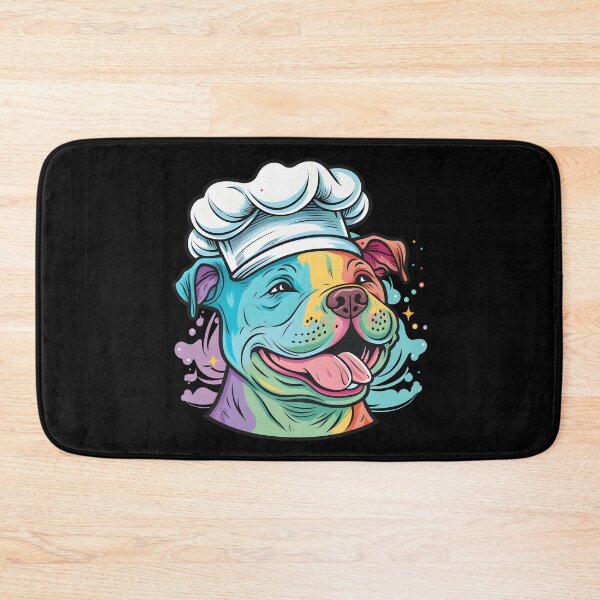 Item preview, Colorful Kawaii Pit Bull Chef designed and sold by Leonardo Palumbo.
