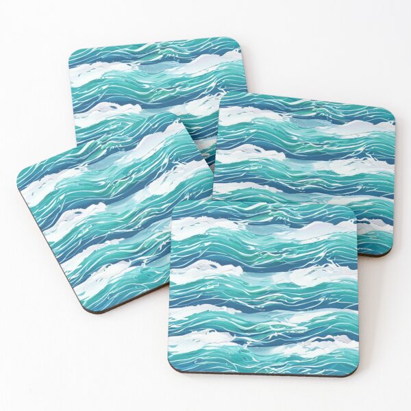Item preview,  Mesmerizing Sea Waves of Wonderment Pattern at the sunset designed and sold by MagnifiqueMind.
