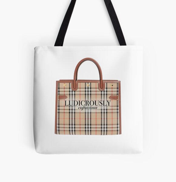 Vintage Burberry Ludacriously Capacious Classic Open Tote Bag