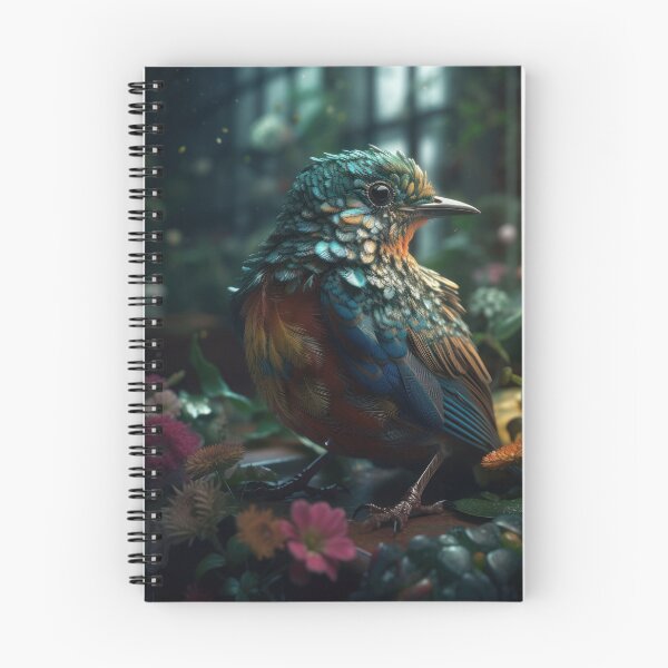 Item preview, Cute colorful bird with flowers designed and sold by TorriPhoto.