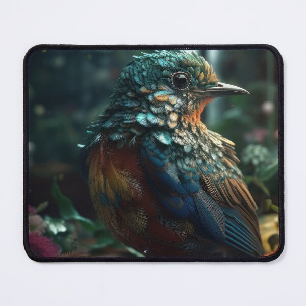Item preview, Cute colorful bird with flowers designed and sold by TorriPhoto.