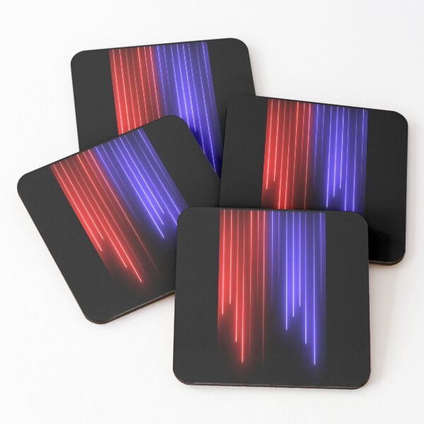 Item preview, Neon Red Blue Lines designed and sold by Cyra26.