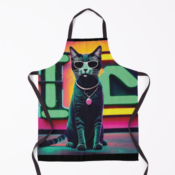 Item preview, cat daddy black cat vintage eighties style cat retro designed and sold by Batiz.