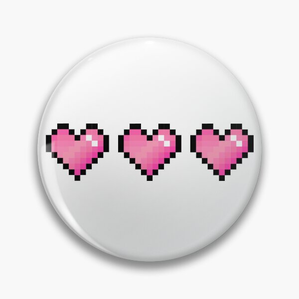 Item preview, Pink Pixel Hearts designed and sold by Kawaii-Crafts.
