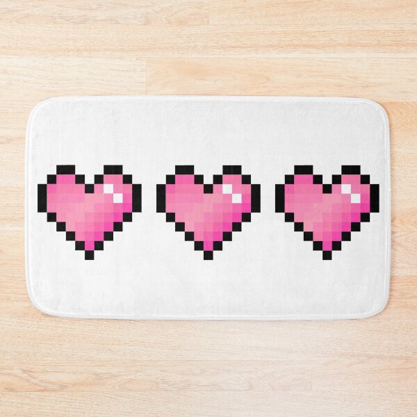 Item preview, Pink Pixel Hearts designed and sold by Kawaii-Crafts.