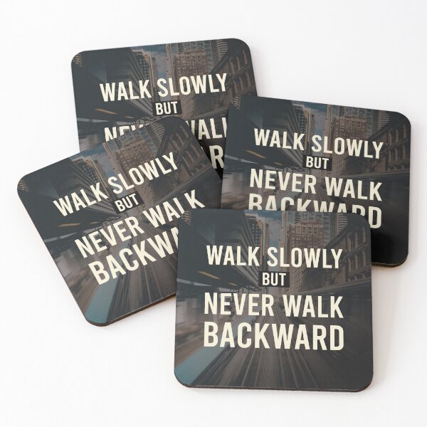 Item preview, Walk slowly but never walk backward motivational quote designed and sold by illustratiff.