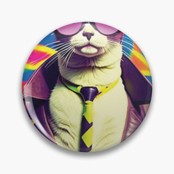 Item preview, cat daddy black cat vintage eighties style cat retro designed and sold by Batiz.