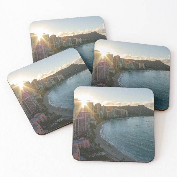 Item preview, Waikiki Beach and Diamond Head in the morning, Oahu island, Hawaii designed and sold by not-design.