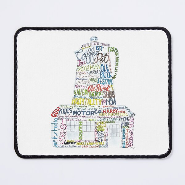 Item preview, Ole Brook - Brookhaven, Mississippi Landmark Art designed and sold by knotaway.