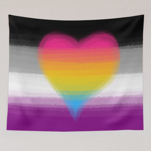 Item preview, Watercolor Asexual Panromantic Pride Flag designed and sold by Sum-Thangs.