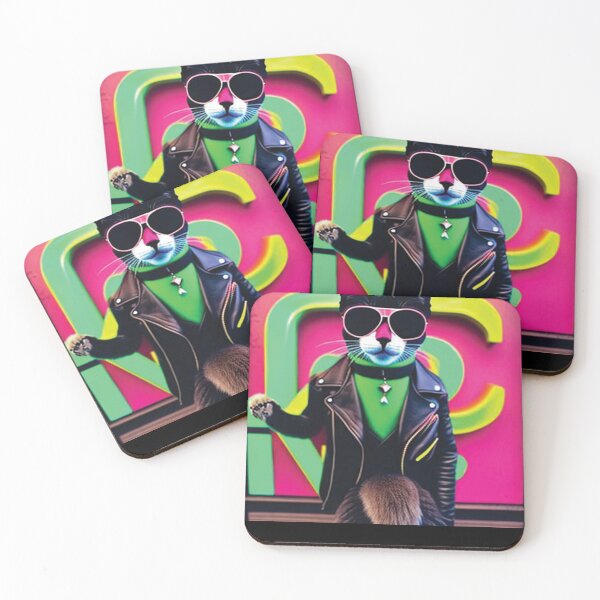 Item preview,  cat daddy black cat vintage eighties style cat retro designed and sold by Batiz.