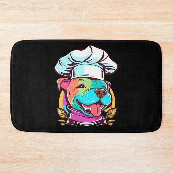 Item preview, Colorful Kawaii Pit Bull Chef designed and sold by Leonardo Palumbo.