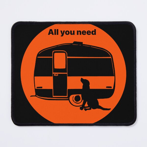 Item preview, ALL YOU NEED A DOG A CARAVAN ORANGE2 designed and sold by Marni Scofidio Desi9ns.