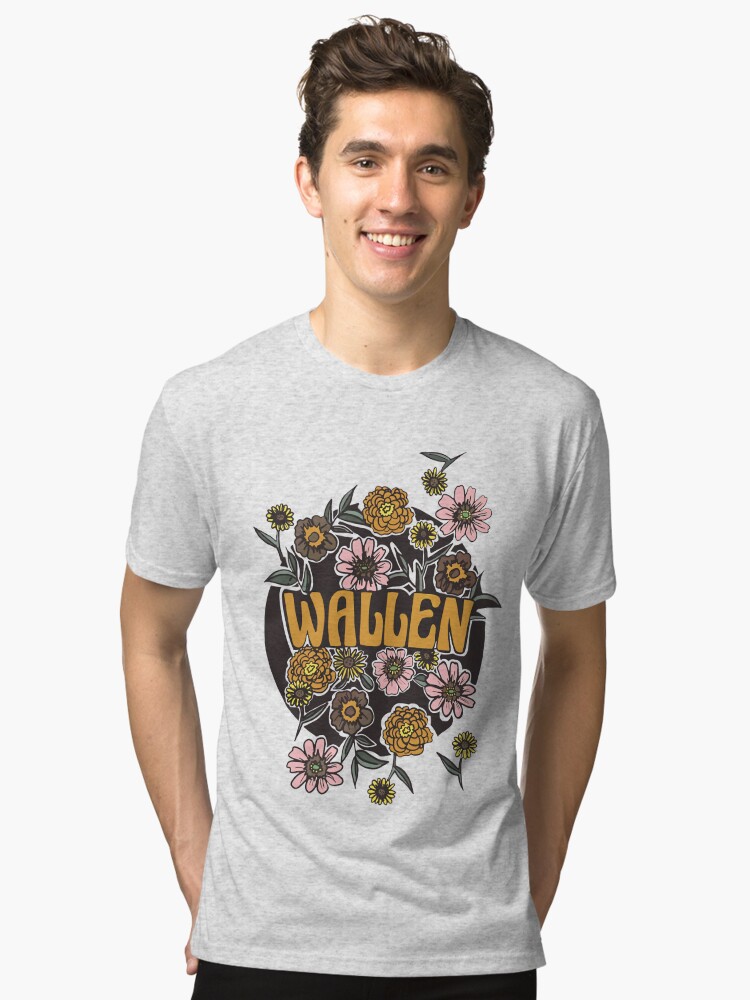 Floral Wallen Bull Skull Shirt Cute Morgan Wallen Shirt - Happy Place for  Music Lovers