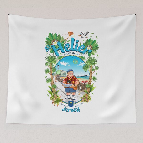 Item preview, Tourist Paradise - St Helier Jersey designed and sold by Island-Life.