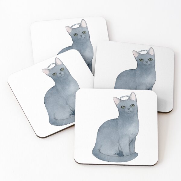 Item preview, Russian Blue Cat designed and sold by Abdessamad  HAFIANI ⭐⭐⭐⭐⭐.
