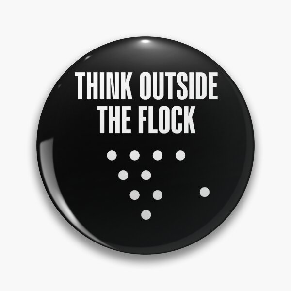 Item preview, Think outside the flock-free thinkers aesthetic designed and sold by ntesigntees.