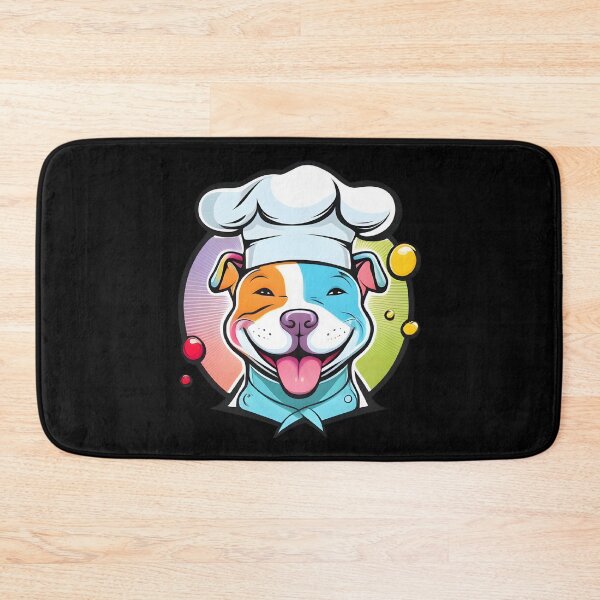 Item preview, Colorful Kawaii Pit Bull Chef designed and sold by Leonardo Palumbo.