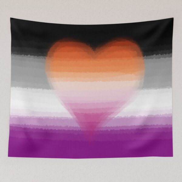 Item preview, Watercolor Asexual Homoromantic/Lesbian Pride Flag designed and sold by Sum-Thangs.